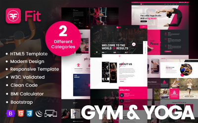 FF-Fit – адаптивний HTML5, CSS та JS для фітнесу
