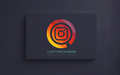 Plantilla de logotipo de Lost Insta Logo