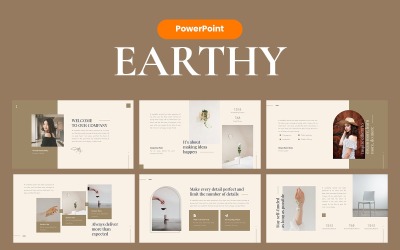 Земляний елегантний шаблон PowerPoint