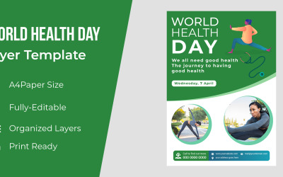 Flyer de la journée mondiale de la santé