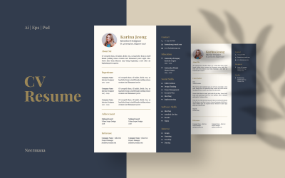 Modèle de CV de CV Earthtone