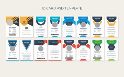 Paquete de tarjeta de identificación de diseñador gráfico