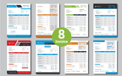 Набір дизайну рахунків-фактур для вашого бізнесу - шаблон фірмового стилю