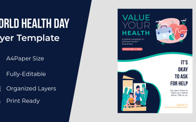 Návrh plakátu pro koncept Světového dne zdraví