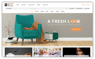 Modèle OpenCart D-one Mega Store