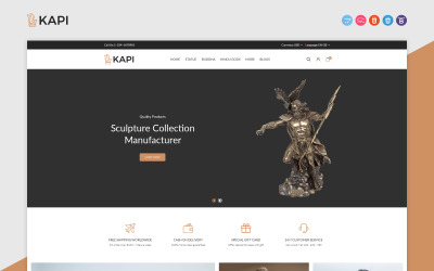 Responsivt Kapi OpenCart Template OpenCart-mall #166936