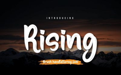 Rising Font