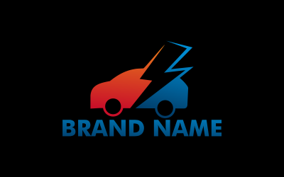 Modello logo linea Power Car