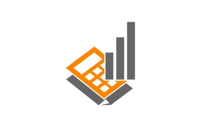 Plantilla de logotipo de informe fiscal empresarial