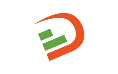Шаблон логотипа буква d для решения Bosuness