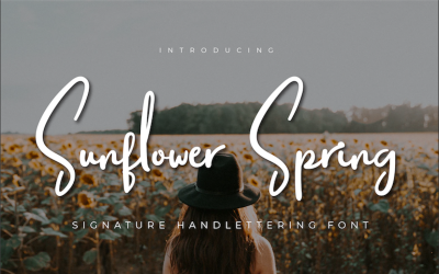 Carattere di primavera girasole