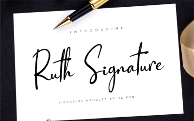 Carattere firma Ruth
