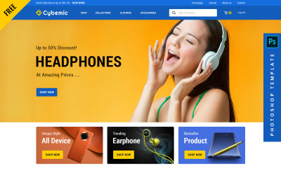 Cybemic - e-Ticaret PSD Şablonu