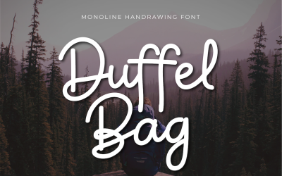 Шрифт сумки Duffel