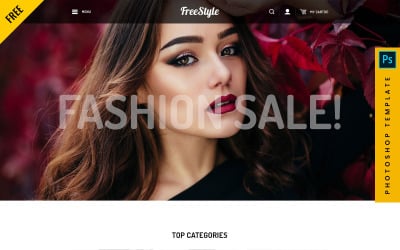 Freestyle - eCommerce PSD-sjabloon