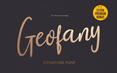Geofany-lettertype