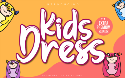 Kinderen jurk lettertype