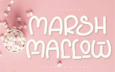 Marshmallow-Schriftart