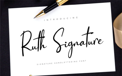 Шрифт підпису Рут