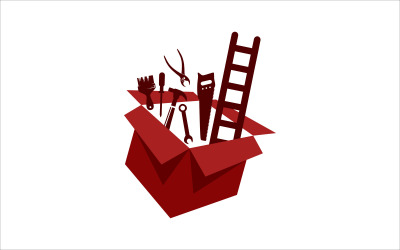 Szablon Logo narzędzia budowlanego