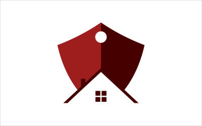Veiligheid gebouw Logo sjabloon