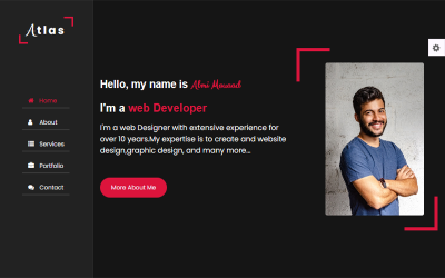 Atlas- Сreative Portfolio Html Theme Website Template