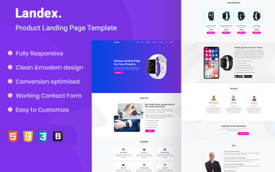 Landex - Modèle HTML5 de page de destination