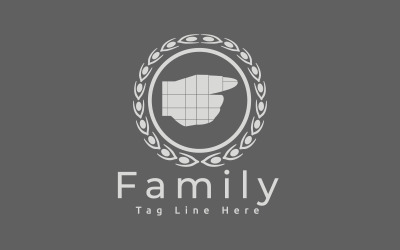 Modèle de logo de famille