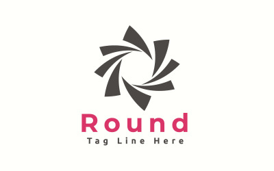 Modèle de logo rond