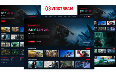 Vidstream - Movie & Tv Show Responsive Website template