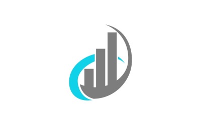 业务增长解决方案徽标模板品牌