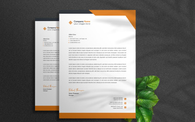 Kostenloser Geschäftsbriefkopf - Vorlage für Unternehmensidentität