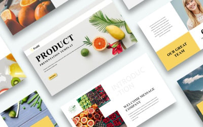 Безкоштовна презентація продукту шаблон PowerPoint