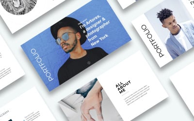 Modello PowerPoint di presentazione del portfolio gratuito