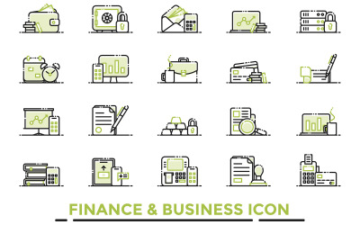Finance &amp;amp; obchodní ikona
