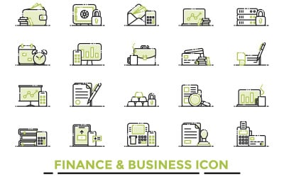 Finanse &amp;amp; biznes ikona
