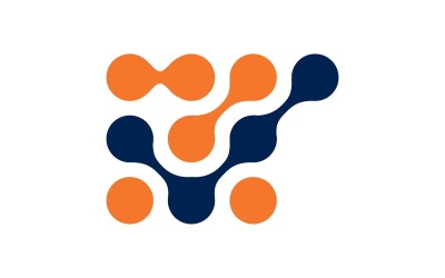 技术解决方案徽标模板