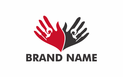 Modello di logo di riparazione della mano