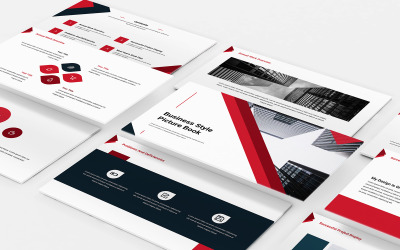 Affärsstil bildalbum PowerPoint-mall