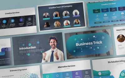 Modello PowerPoint di trucco aziendale