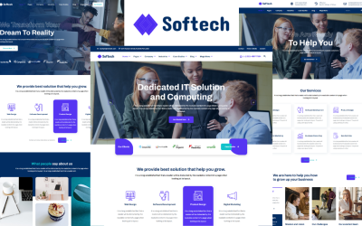 Softech - BT Çözümleri ve Hizmetleri HTML5 Web Sitesi Şablonu