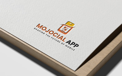 Modello di logo dell&amp;#39;app Mojocial