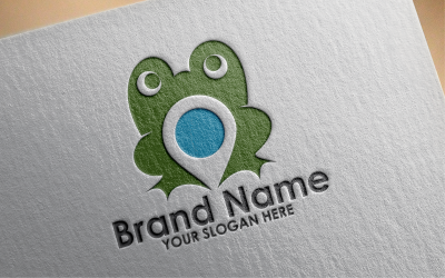 Frog  point Logo template