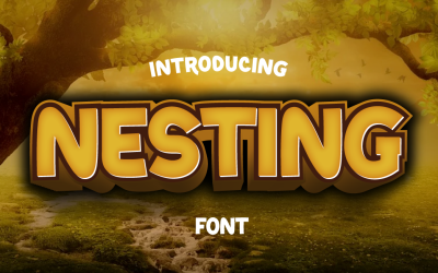 Nesting | Playful font