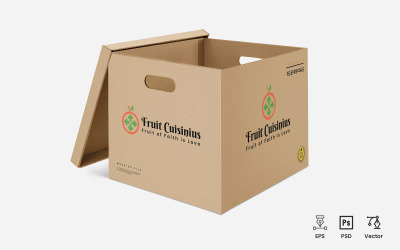 Шаблон логотипа Fruit Cuisinius
