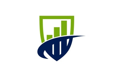 Szablon Logo rozwiązania ochrony firmy