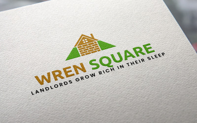 Modelo de logotipo Wren Square