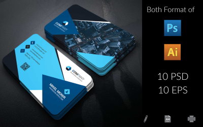 Business Card V.001 - Corporate Identity Template