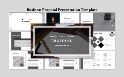 Proposta de negócios - modelo de PowerPoint de negócios moderno