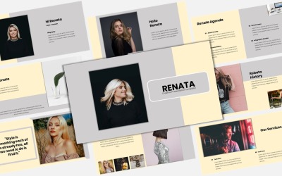 Renata - Modern PowerPoint-mall för företag